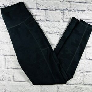 Sweaty Betty Super Sculpt Leggings Charcoal Camo High Rise Pockets Womens S